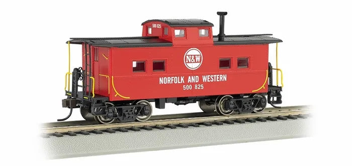 BACHMANN NORFOLK & WESTERN #500825 NE STEEL CABOOSE, RED. HO SCALE