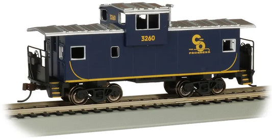 BACHMANN CHESAPEAKE & OHIO #3250 36FT WIDE-VISION CABOOSE. HO SCALE