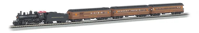 BACHMANN THE BROADWAY LIMITED PASSENGERTRAIN SET W/4-6-0 STEAM LOCO N SCALE