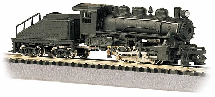 BACHMANN PAINTED UNLETTERED, USRA 0-6-0LOCO, SWITCHER & TENDER, N SCALE