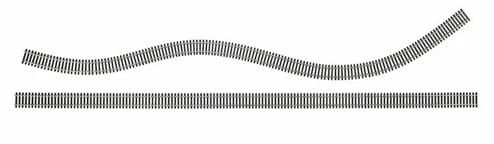 BACHMANN 36" NICKEL SILVER FLEX TRACK, 25 PCS/BOX, HO SCALE