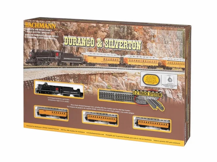 BACHMANN DURANGO & SILVERTON PASSENGER TRAIN SET. N SCALE