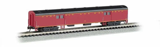 BACHMANN NORFOLK & WESTERN 72FT SMOOTH SIDE BAGGAGE CAR. N SCALE