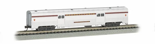 BACHMANN PRR 72FT STREAMLINED FLUTED SIDE 2 DOOR BAGGAGE CAR N SCALE