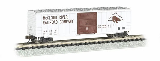 BACHMANN MCCLOUD RIVER RR ACF #2197 50.5FT O/S BRACED SLDG DR B/CAR. N SCALE