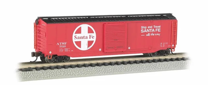 BACHMANN SANTA FE ATSF7510 50FT SLIDINGDOOR BOXCAR. N SCALE