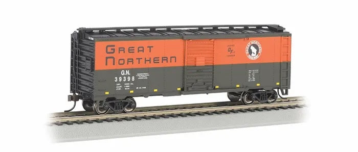 BACHMANN GREAT NORTHERN ARR 40FT STEEL BOXCAR. N SCALE