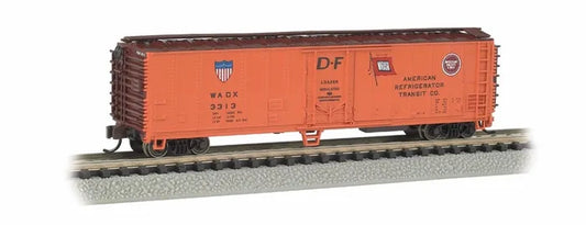 BACHMANN AMERICAN REFRIGERATOR TANSIT CO50FT STEEL REEFER. N SCALE