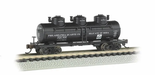 BACHMANN PHILADELPHIA .QUARTZ CO. #606 40FT TANK CAR. N SCALE