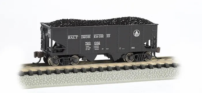 BACHMANN B&O #723032 USRA 55 TON OUTSIDEBRACED 2-BAY HOPPER. N SCALE