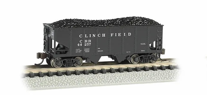 BACHMANN CLINCHFIELD CRR44257 USRA 55 TON 2-BAY HOPPER. N SCALE