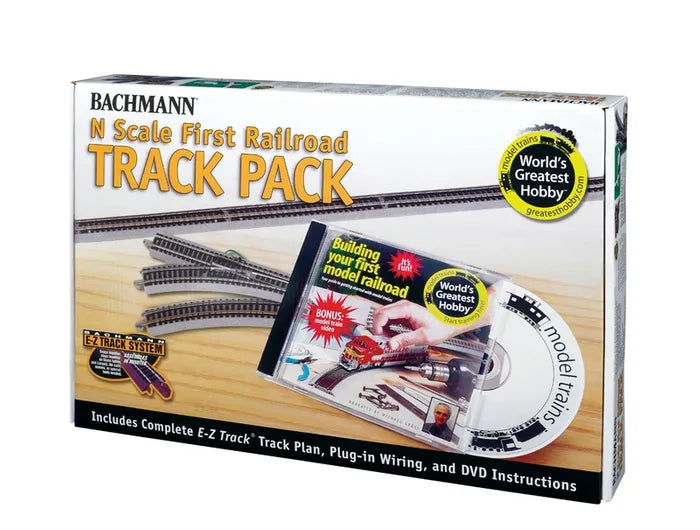 BACHMANN WORLD'S GREATEST HOBBY, FIRST RAILROAD TRACK PACK, N SCALE