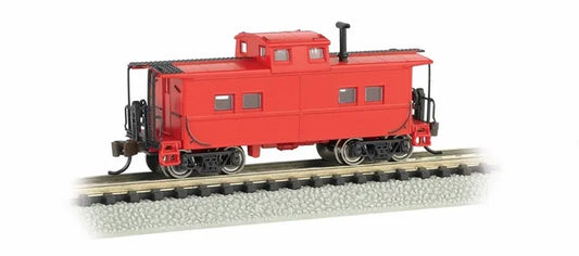 BACHMANN PAINTED UNLETTERED NE STYLE STEEL CUPOLA CABOOSE. HO SCALE