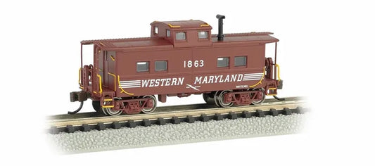 BACHMANN WESTERN MARYLAND #1863 NE STYLESTEEL CUPOLA CABOOSE. N SCALE