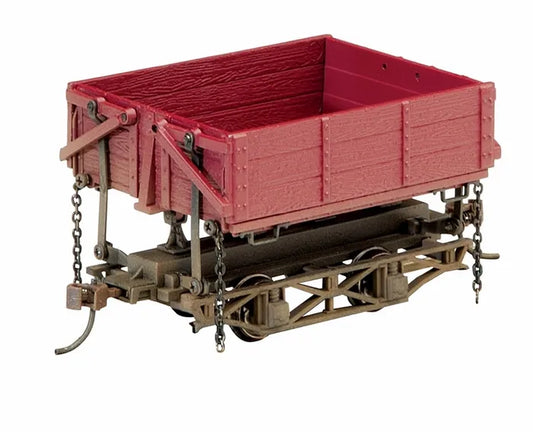 BACHMANN WOOD SIDE DUMP CAR RED OXIDE 3PCS PER BOX