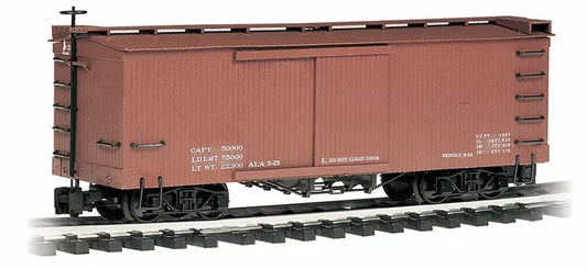 BACHMANN DATA ONLY BOX CAR MINERAL RED, G SCALE