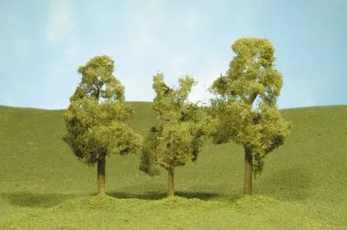 BACHMANN SCENESCAPES 3"-4" SYCAMORE TREES, 3/PACK. HO SCALE