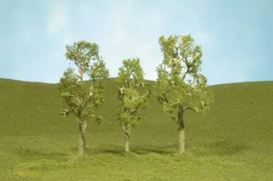 BACHMANN SCENESCAPES 3"-4" ASPEN TREES,3/PACK. HO SCALE