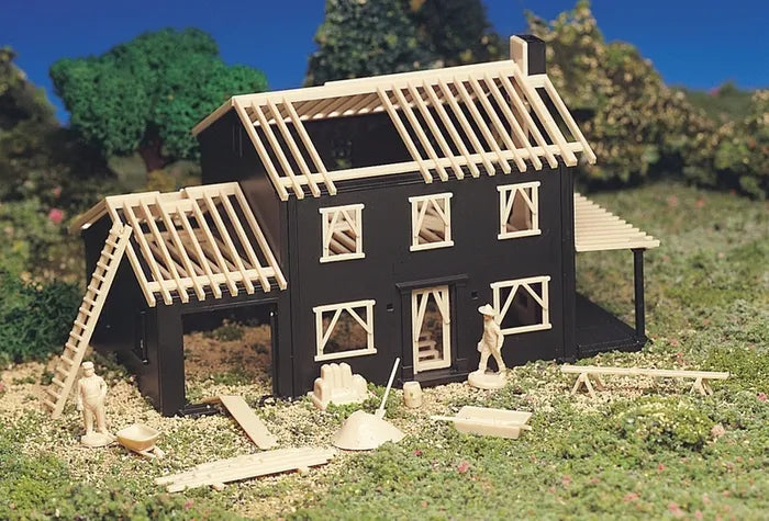 BACHMANN HOUSE UNDER CONSTRUCTION CLASSIC KITS, HO SCALE