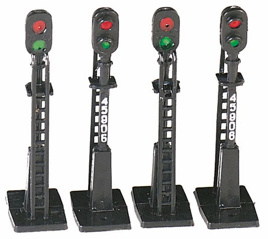 BACHMANN BLOCK SIGNALS (4 PCS), HO SCALE