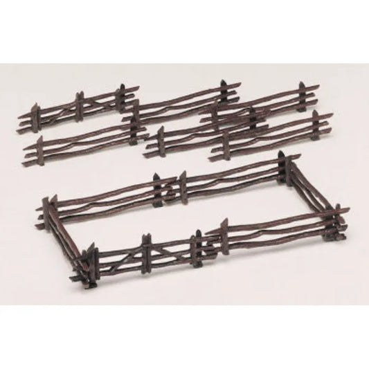 BACHMANN RUSTIC FENCE, 12PCS, O SCALE