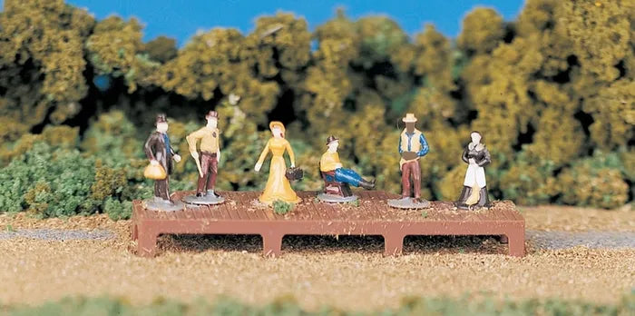 BACHMANN OLD WEST FIGURES (6 PCS), HO SCALE