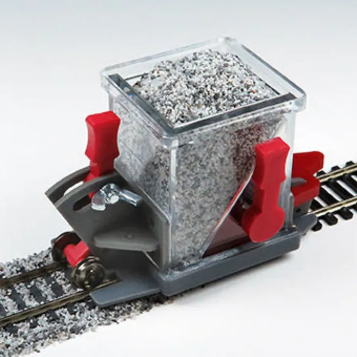 BACHMANN BALLAST SPREADER WITH SHUTOFF &HEIGHT ADJUSTMENT, HO SCALE