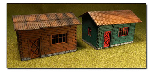 BACHMANN LASER CUT COTTAGE KIT, 2 COTTAGES PER PACK, HO SCALE