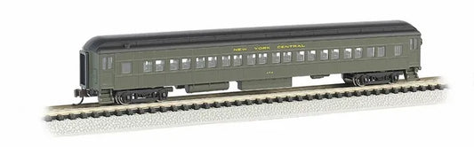 BACHMANN NY CENTRAL, 72FT H/WEIGHT COACHLIT INTERIOR, GREEN, N SCALE