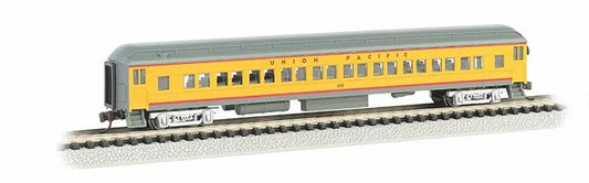 BACHMANN UNION PACIFIC 72FT H/WEIGHT COACH, LIT INTERIOR, YEL, N SCALE