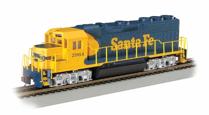 BACHMANN SANTA FE #2964 EMD GP40 DIESELLOCO W/DCC, HO SCALE