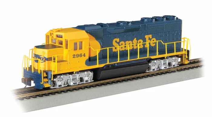 BACHMANN SANTA FE #2964 GP40 DIESEL LOCO, DCC READY, HO SCALE