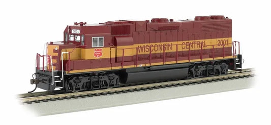 BACHMANN WISCONSIN CENTRAL #2001 GP38-2LOCO, DCC READY, HO SCALE