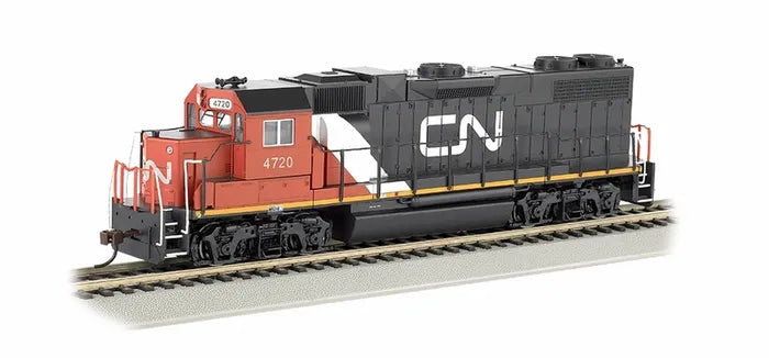 BACHMANN CANADIAN NATIONAL #4720 GP38-2,LOCO, DCC READY, HO SCALE