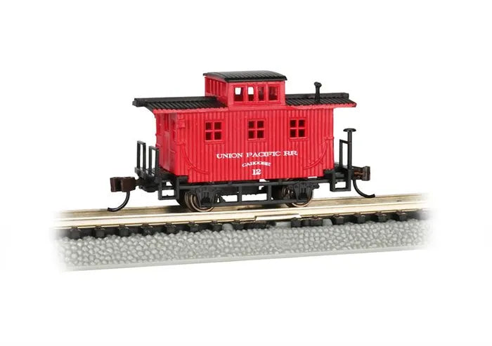 BACHMANN UNION PACIFIC RR #12 OLD TIME RED CABOOSE. N SCALE