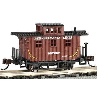 BACHMANN PENNSYLVANIA LINES #997662 OLDTIME CABOOSE. N SCALE