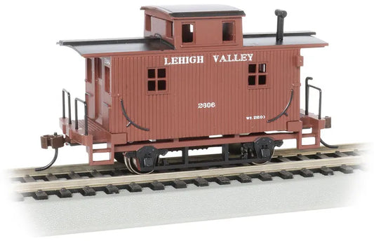 BACHMANN LEHIGH VALLEY #2606 4-WHEEL WOOD BOBBER CABOOSE. HO SCALE