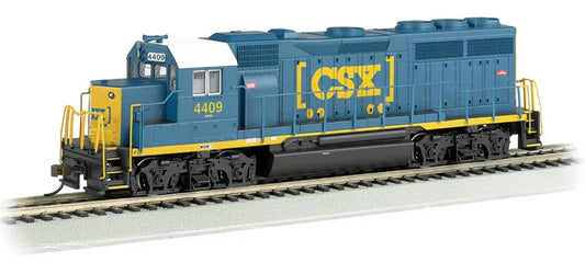 BACHMANN CSX #4409 (DARK FUTURE) GP40 DIESEL LOCO, DCC READY, HO SCALE