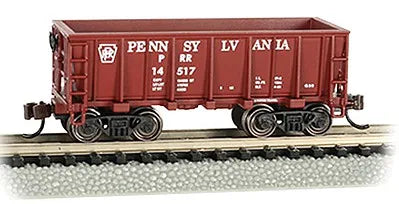 BACHMANN PENNSYLVANIA RR #14517 TUSCAN RED ORE CAR. N SCALE