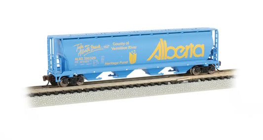 BACHMANN ALBERTA VERMILLION RIVER 4-BAYCYL. GRAIN HOPPER. N SCALE