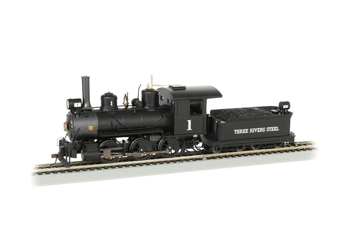 BACHMANN THREE RIVERS STEEL 0-6-0 STEAMLOCO W/DCC SOUND READY