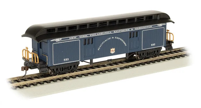 BACHMANN BALTIMORE & OHIO OLD TIME BAGGAGE CAR ROYAL BLUE. HO SCALE