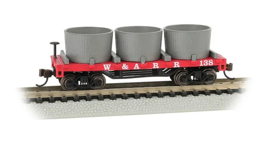 BACHMANN WESTERN & ATLANTIC RR #138 OLDTIME WATER TANK CAR. N SCALE