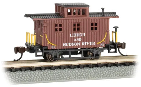 BACHMANN LEHIGH & HUDSON RIVER #81 OLD TIME CABOOSE. N SCALE