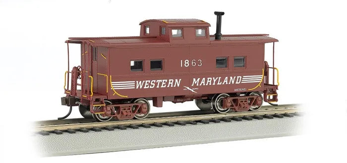 BACHMANN WESTERN MARYLAND #1863 NE STYLESTEEL CABOOSE. HO SCALE