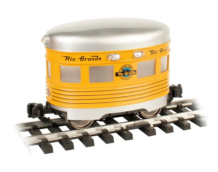 BACHMANN D&RGW EGGLINER POWERED TRACK VEHICLE INDOOR/OUTDOOR, G SCALE