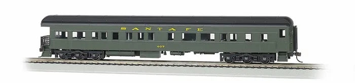 BACHMANN SANTA FE #407 72FT HEAVYWEIGHTOBSERVATION, HO SCALE