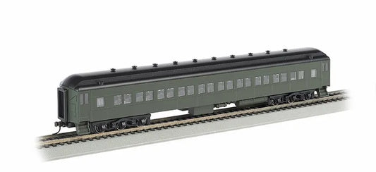 BACHMANN PAINTED UNLETTERED, PULLMAN GREEN, 72FT COACH, HO SCALE
