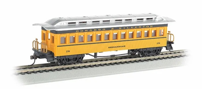 BACHMANN COACH 1860-80 ERA DURANGO AND SILVERTON, NO 257 SHENANDOAH HO SCALE