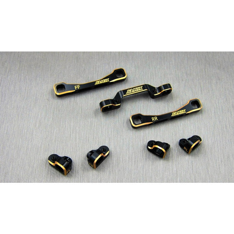 Samix for BD7 brass 1mm lower suspension arm full set